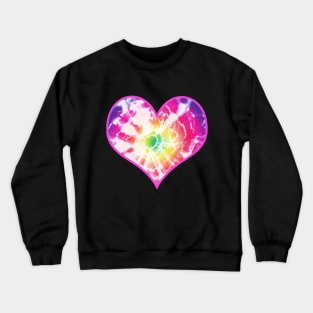 Rainbow Tie Dye Sunburst Crewneck Sweatshirt